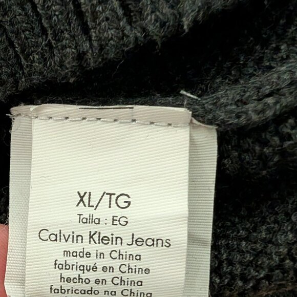 Calvin Klein Jeans Relaxed Fit Men's Cotton Sweater Size XLarge - Picture 10 of 10